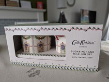 Cath Kidston - Christmas Sugar Pot & Milk Jug Set - Brand New & Sealed - UK