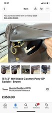 15 1/2” MW Black Country Pony GP Saddle - Brown