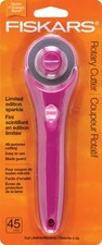 Fiskars Sparkle Rotary Cutter 45mm-White - F197954
