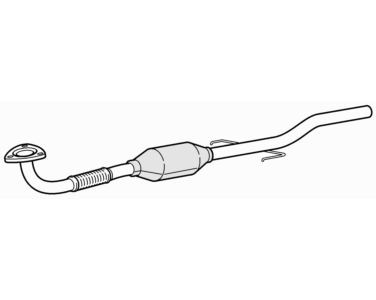 Front pipe catalytic - front, &