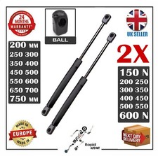 2X Universal Gas Struts Spring 150 To 600N Multi Purpose 200 To 750mm With Ball
