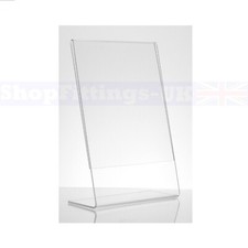 ACRYLIC POSTER MENU HOLDER PERSPEX LEAFLET DISPLAY STANDS A4,A5,A6,A7,A8,A9
