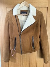 Moloh Sheepskin Jacket Shearling Size 8-10 VGC