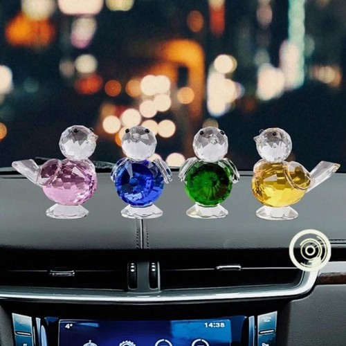 Crystal bird ornaments cute - ornaments,