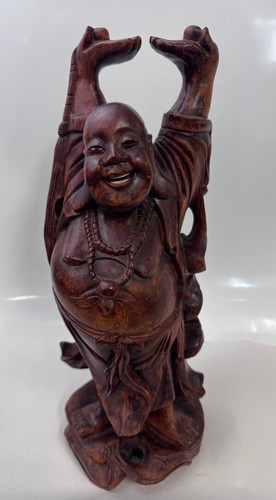 Rosewood happy buddha hand - buddha,