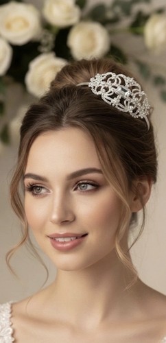 Tiara headband silver - tiara, luxury
