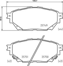 Brake Pad Set, disc brake