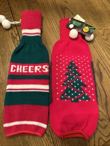 Christmas sweater wine bottle - wine,