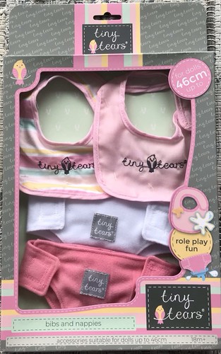 Tiny tears baby doll - bibs, &