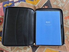 Smythson Grosvenor A4 Writing Folder Black | Original Packaging