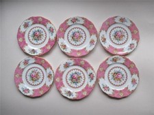 X 6 ROYAL ALBERT LADY CARLYLE TEA PLATES EXCELLENT