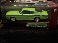 Plymouth  Barracuda  1969 .  Road Legends   1/18 Scale Boxed rare green