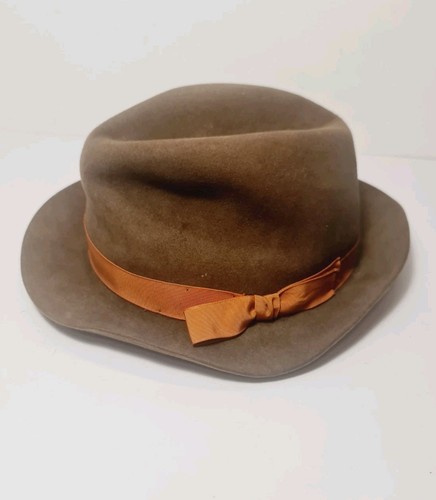 Vintage brown orange - orange, wool