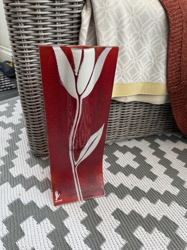Fused art glass narrow - glass, stem