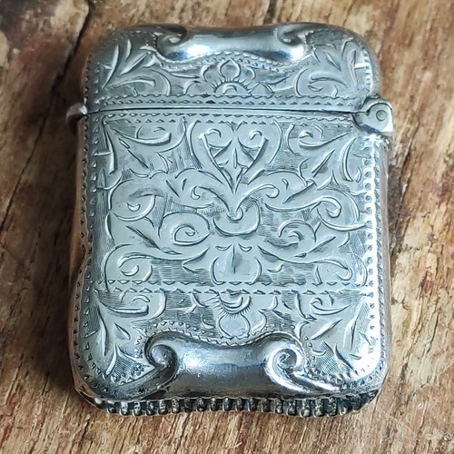 Antique vesta hallmarked 1900 - vesta,