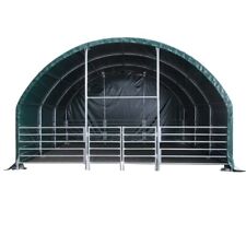 Mobile Field Shelter Horses Cattle Sheep Lambing 6 x 6 x 4 m PVC 610GSM