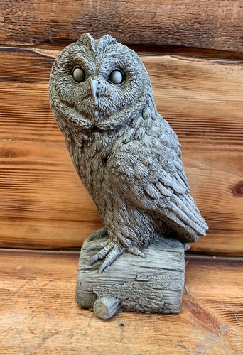 Stone garden owl - stone,