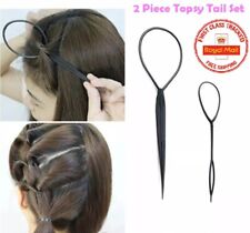 2pcs Black Pink Topsy Tail