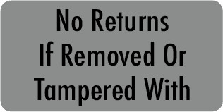 Warranty void tamper evident - /,