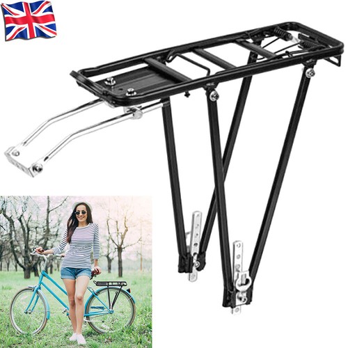 Black alloy rear bicycle - rear,