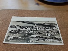 POSTCARD THE GARDENS AND PIER  RYDE ISLE OF WIGHT STEAM RAILWAY TRAIN ON PIER