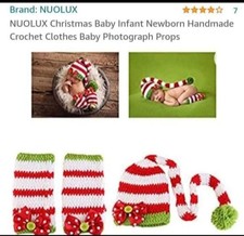 Baby christmas photograph