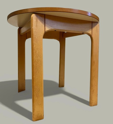 Round vintage side - round, light