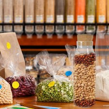  Glass Jar with Cork Lid Food Container Tea Storage Jar Coffee Beans Glass Jar