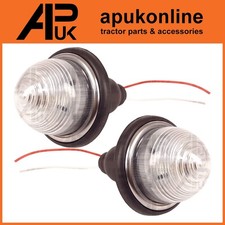 Pair Fender Side Lights Marker Lamps for Massey Ferguson 135 148 165 175 Tractor