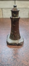 Vintage Cornish Serpentine Stone Lighthouse  from The Lizard Cornwall. 