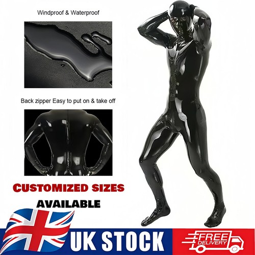 Latex amine mens black full - black,