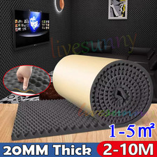 10m Sound Deadening 20mm Anti-Vibration Self-Adhesive Campervan Noise Insulation