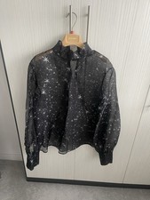 Maxmara Sportmax 100% Organza Blouse Shirt Top Brand New No Tags Size Small