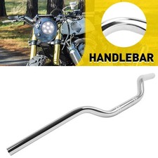 Universal 7/8" inch Motorbike Handlebars Chrome Silver Motorcycle Drag Bars 22mm