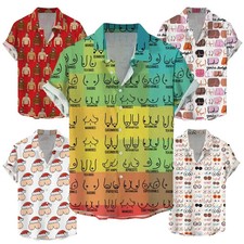 Mens Button Down Shirts Funny