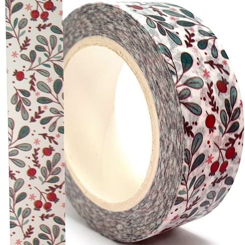 Berry leaf washi tape craft - washi,