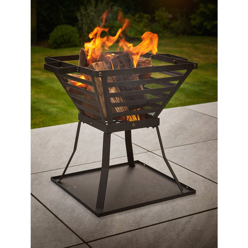 Outdoor log burner fire - burner, pit
