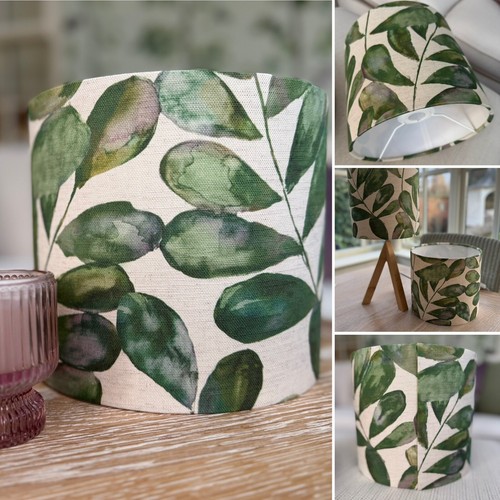 Green leaves lamp shade voyage - leaves,