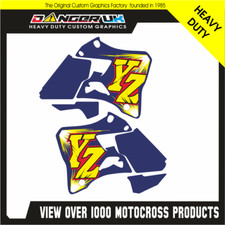 YAMAHA YZ 125 250 1996 1997 1998 1999 2000 2001 TANK RAD SCOOP GRAPHICS DECALS