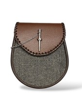 Men's Scottish Brown Tweed Pin