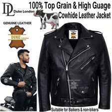 Men Leather Jacket 100 % Top