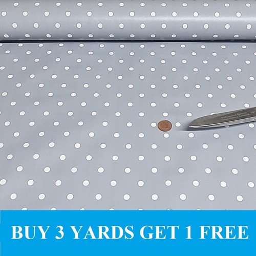 Small grey polka dot spots - small,