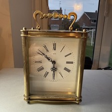 Vintage Smiths Of Great Britain Sectronic Carriage Clock In Heavy Brass Case GWO