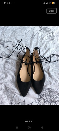 Zara black chunky lace - zara,