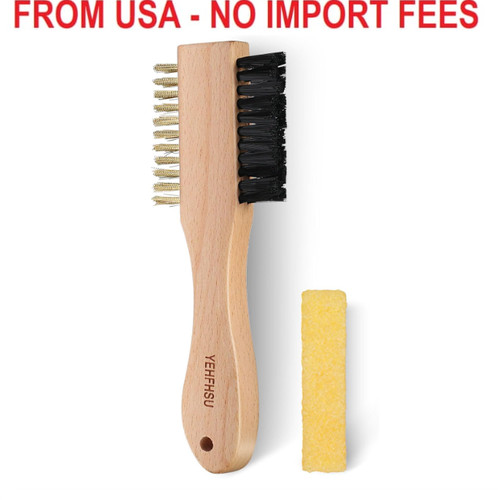 Piece suede brush and - suede,