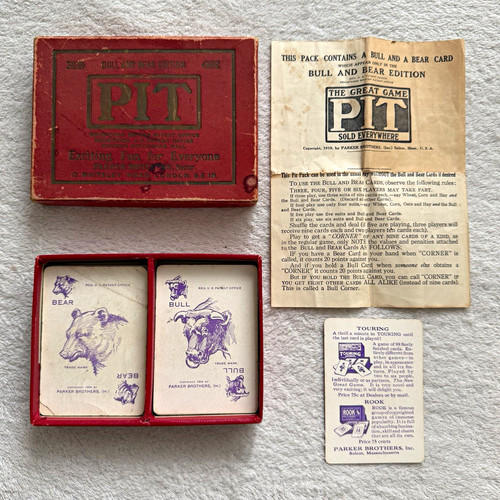 Parker brothers pit card - pit, game