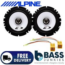 Fiat Punto MK2 1999 -2010 ALPINE 17cm 440 Watt 2 Way Front Door Car Speakers Kit
