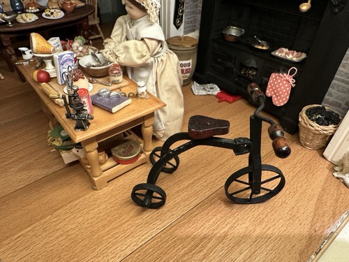 Dolls house vintage bike - dolls,