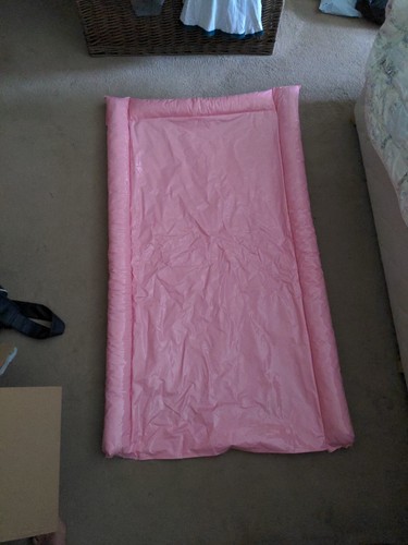 Pink firm plastic changing - firm, mat