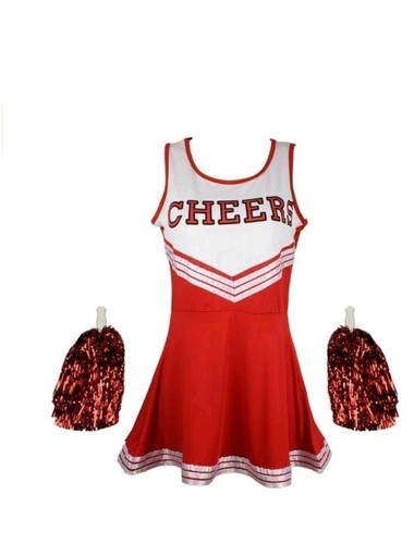 Cheerleader dress and pompoms - cheerleader,